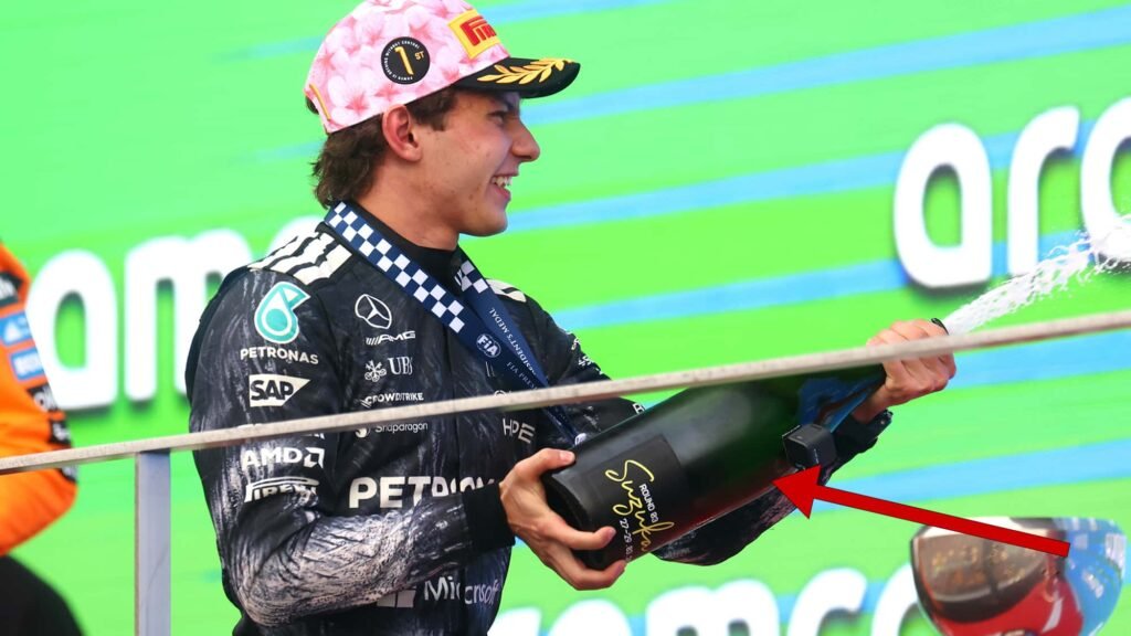 Kimi Antonelli domina el mundial 2026 ¿Dónde podría festejar con champagne en el podio?