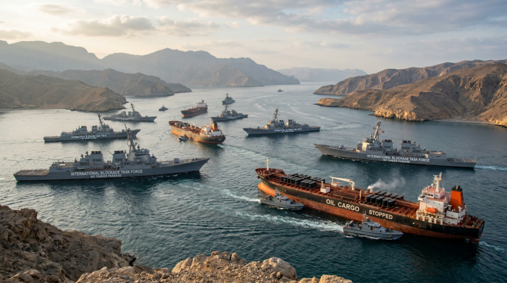 Bloqueo naval en el estrecho de Ormuz: escala la tensión energética global