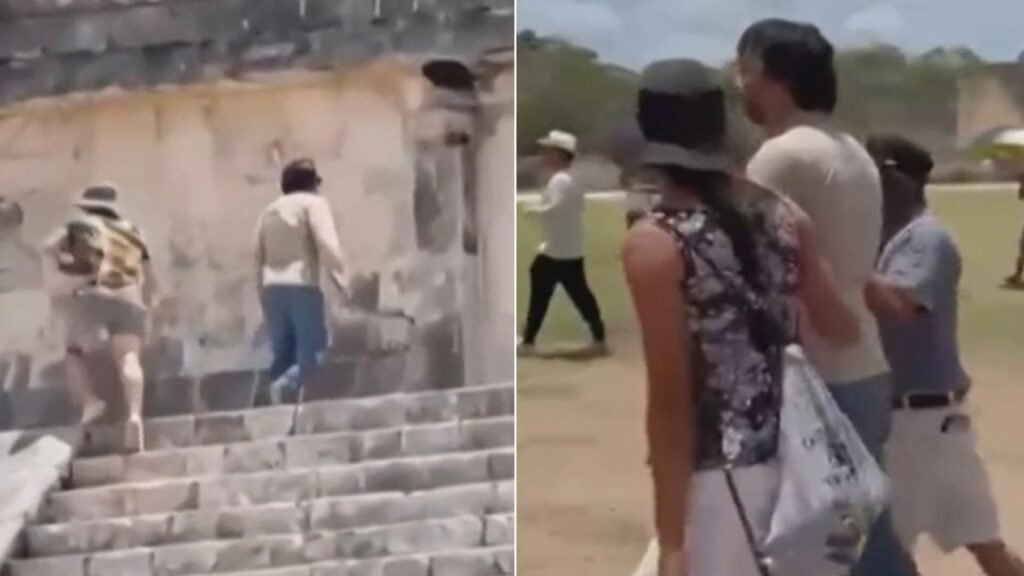 Turistas desafían prohibición en Kukulcán y escalan hacia la multa federal