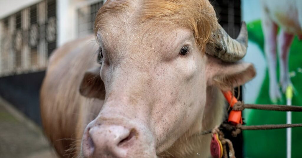 La viralidad de un búfalo albino confronta su destino de sacrificio ritual