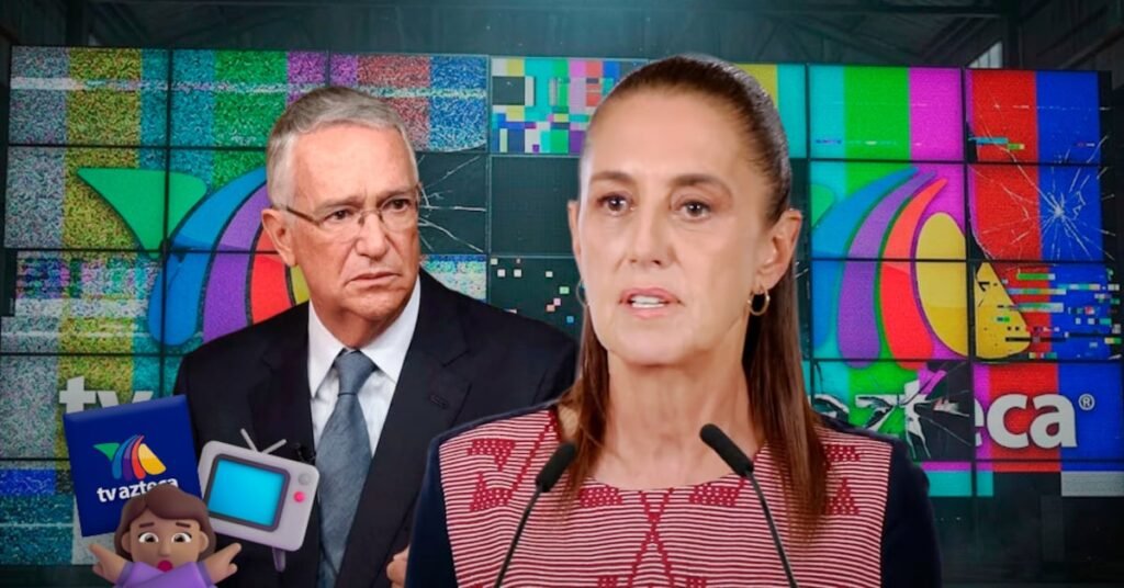 Sheinbaum desafía a TV Azteca y expone una estrategia mediática