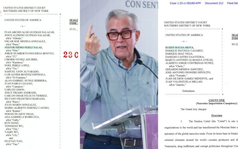 Nexos con Los Chapitos: El expediente que acorrala a Rubén Rocha