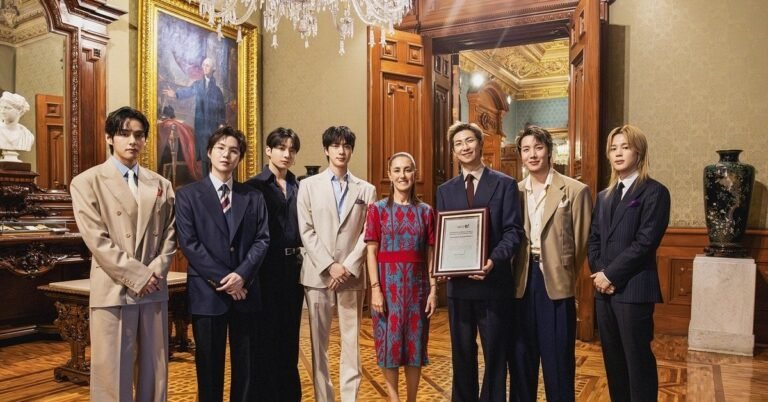 BTS revela escenas inéditas de su histórica visita a Palacio Nacional